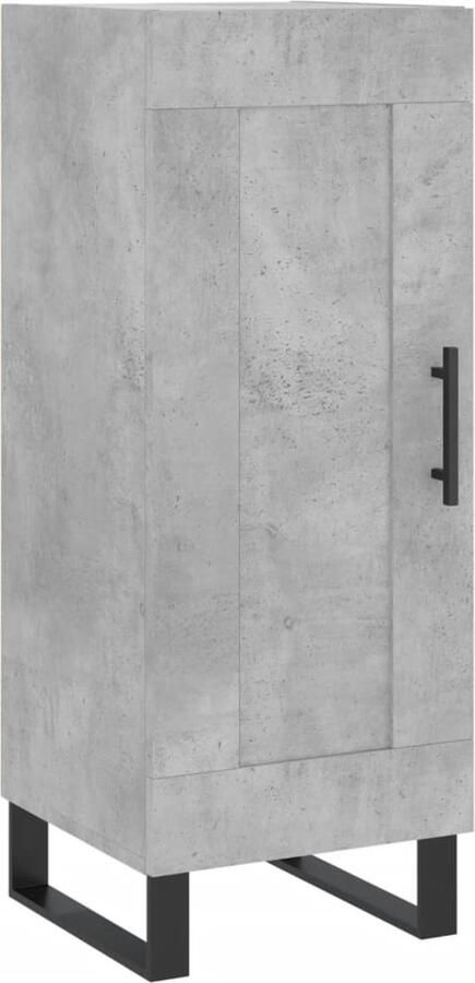 VidaXL -Dressoir-34 5x34x90-cm-bewerkt-hout-betongrijs - Foto 7