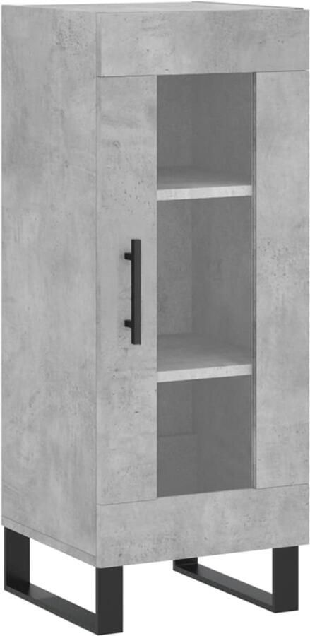 VidaXL Dressoir 34 5x34x90 cm Betongrijs Dressoir Houten Dressoir Grijze Dressoir Vintage Dressoir Salontafel