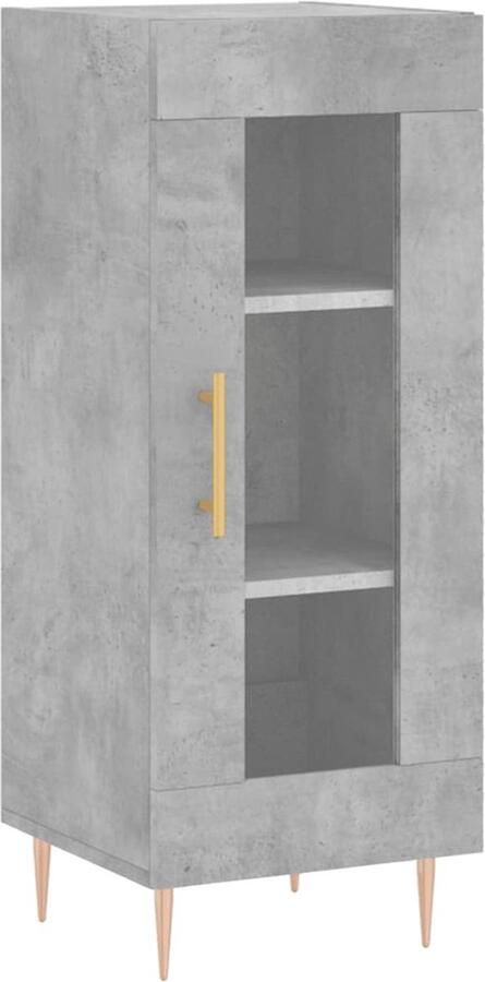 VidaXL -Dressoir-34 5x34x90-cm-bewerkt-hout-betongrijs - Foto 5