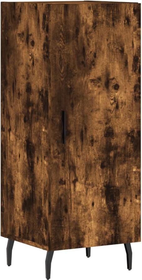 VidaXL Dressoir Gerookt Eiken 90 cm Hoog Dressoir Modern Dressoir Bijzettafel Houten Dressoir Bruine Dressoir - Foto 2