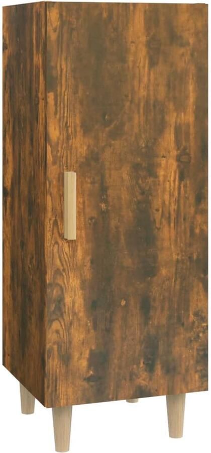 VidaXL Dressoir 34 5x34x90 cm Gerookt Eiken Dressoir Kast Houten Dressoir Vintage Dressoir Salontafel - Foto 2