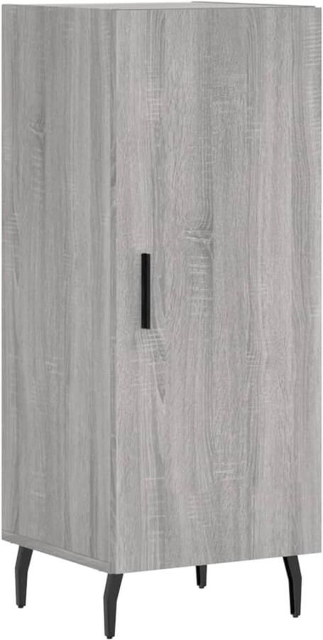 VidaXL Dressoir Grijs Sonoma Eiken 34 5x34x90 cm Dressoir Bijzettafel Opbergkast Salontafel Houten Dressoir - Foto 2