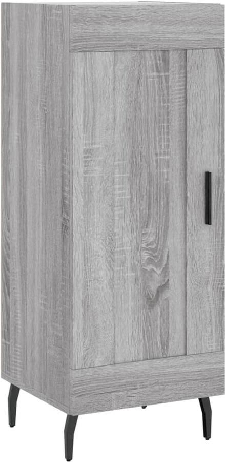 VidaXL Dressoir 34 5x34x90 cm Grijs Sonoma Eiken Dressoir Grijze Dressoirs Houten Dressoir Salontafel Tv Tafel - Foto 2