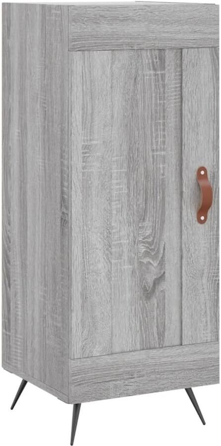 VidaXL Dressoir Hout Grijs Sonoma Eikenkleurig Dressoir Salontafel Houten Meubel Grijze Kast Vintage Design