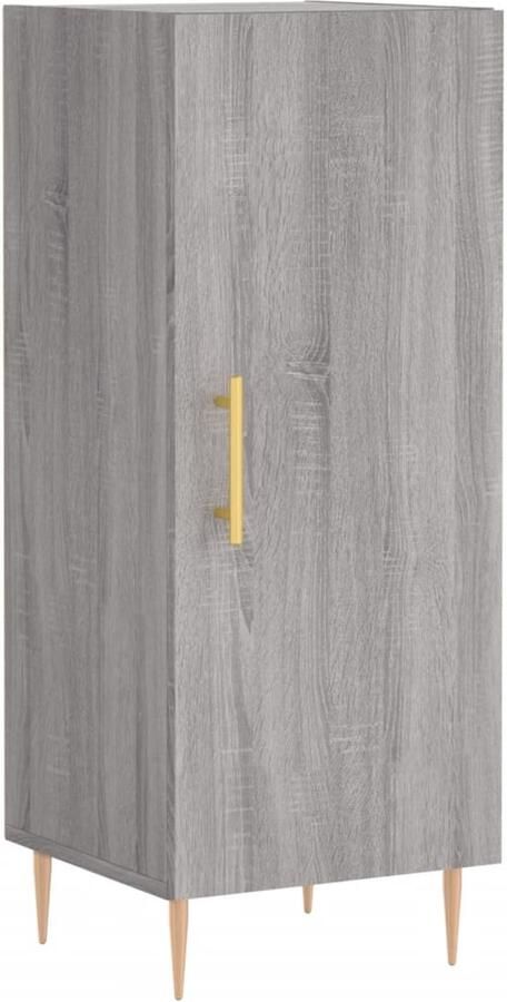 VidaXL Dressoir 34 5x34x90 cm Grijs Sonoma Eiken Dressoir Grijze Dressoirs Houten Dressoir Salontafel Tv Tafel