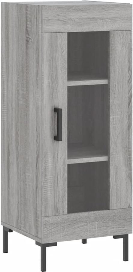 VidaXL Dressoir Grijs Sonoma Eiken 34 5x34x90 cm Dressoir Vintage Dressoir Houten Dressoir Grijze Dressoir Salontafel
