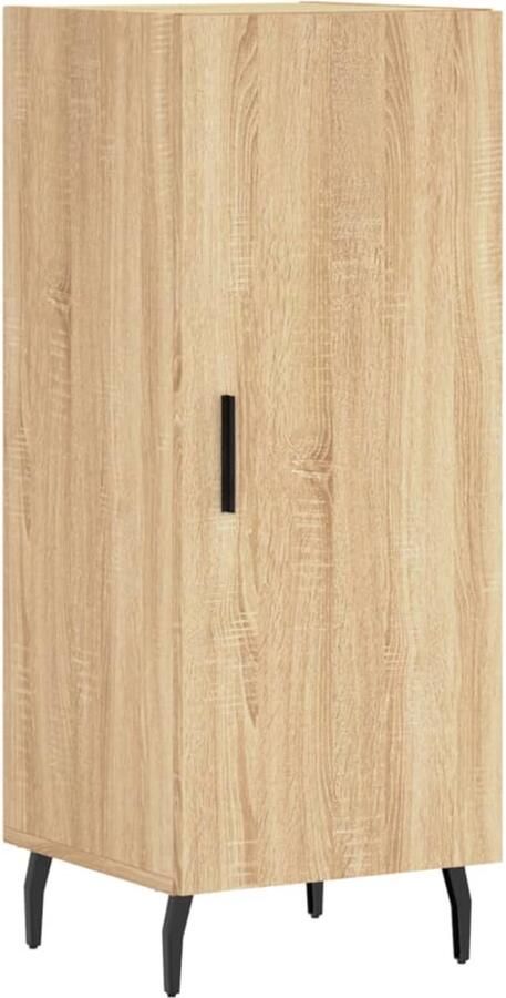 VidaXL Dressoir Sonoma Eiken 90 cm Hout en Metaal Dressoir Bijzettafel Salontafel Houten Dressoir Sonomapine - Foto 2