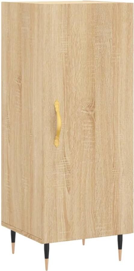 VidaXL Dressoir Sonoma Eiken 34 5x34x90 cm Dressoir Modern Dressoir Houten Dressoir Sonome Eiken Dressoir Opbergkast - Foto 2