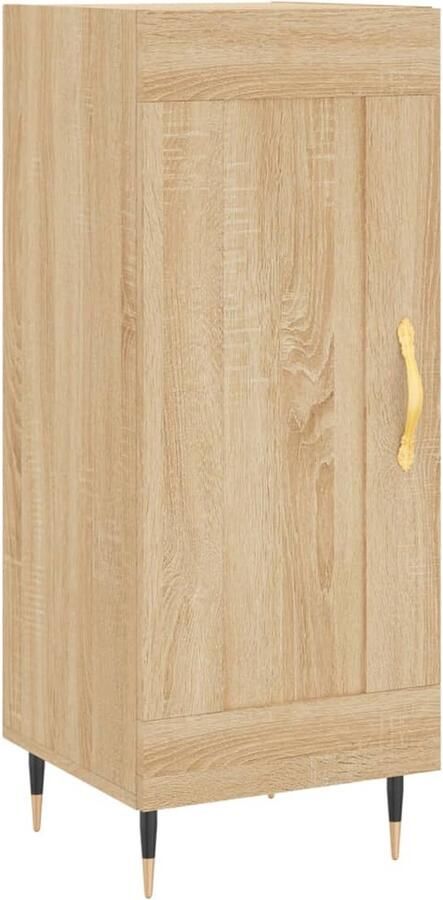 VidaXL Dressoir 34 5x34x90 cm Sonoma Eiken Dressoir Salontafel Houten Dressoir Vintage Dressoir Landelijk Dressoir - Foto 3