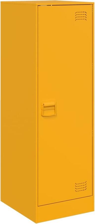 VidaXL -Dressoir-34 5x39x107-cm-staal-mosterdgeel