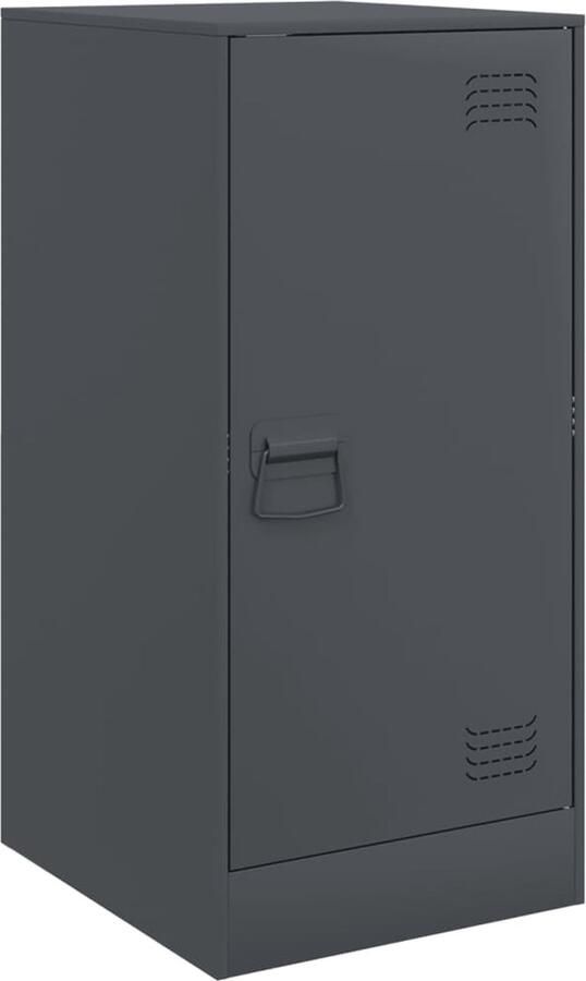 VidaXL -Dressoir-34 5x39x73-cm-staal-antracietkleurig