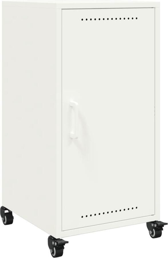 VidaXL Dressoir 36x39x72 cm staal wit