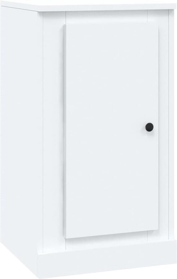 VidaXL Dressoir Wit Bewerkt Hout 37 5x35 5x67 5 cm Dressoir Bijzettafel Houten Dressoir Wit Dressoir Klassiek Dressoir