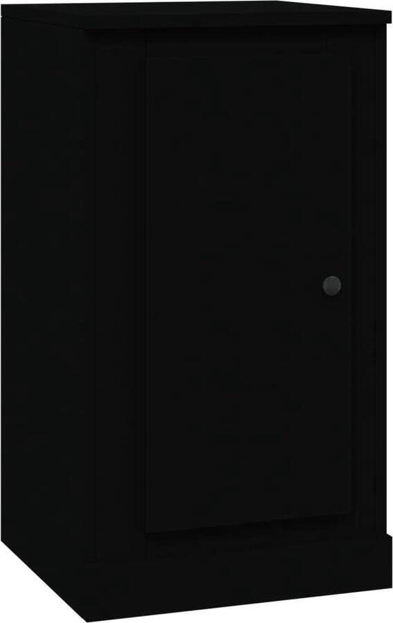 VidaXL -Dressoir-37 5x35 5x67 5-cm-bewerkt-hout-zwart