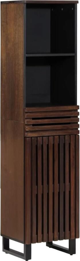 VidaXL Dressoir 38x34x160 cm massief mangohout bruin