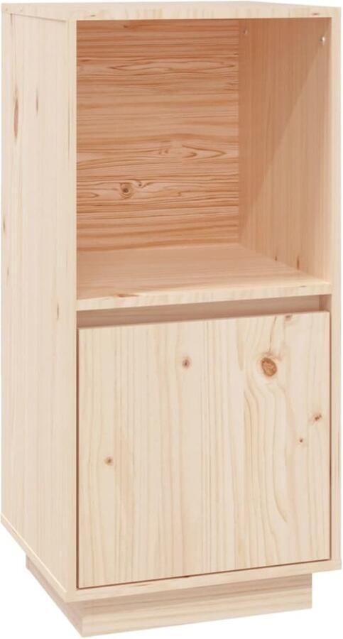 VidaXL Dressoir Massief Grenenhout 38x35x80cm Dressoir Bijzettafel Grenshouten Meubel Opbergmeubel Modern Design