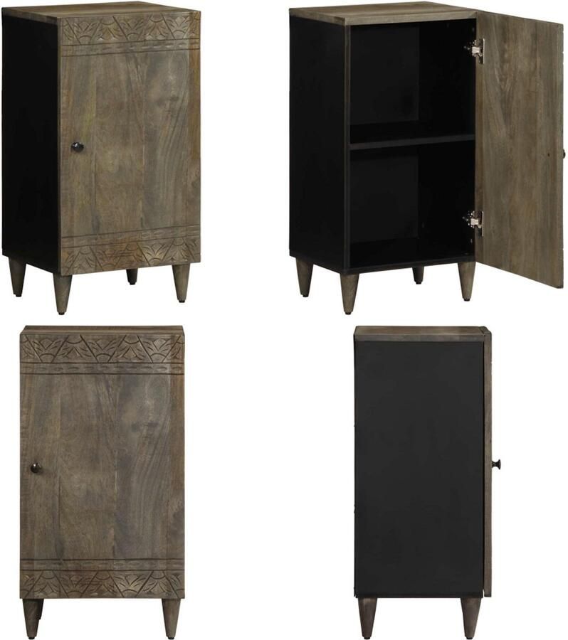 VidaXL Dressoir 40x33x75 cm massief mangohout Dressoir Dressoirs Opbergkast Buffet