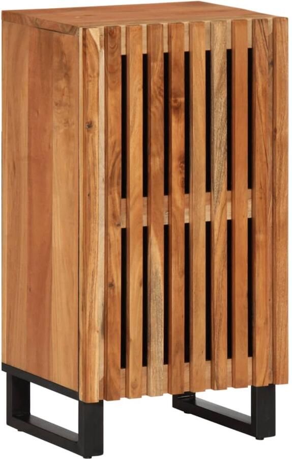 VidaXL Dressoir 40x34x75 cm Massief Acaciahout Dressoir Dressoirs Opbergkast Wandkast