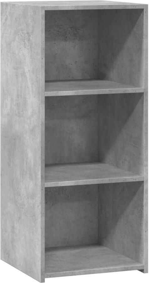 VidaXL Dressoir 40x41x93 cm bewerkt hout betongrijs Dressoir Houten Dressoir Grijze Dressoir Modern Dressoir Scandinavisch Dressoir