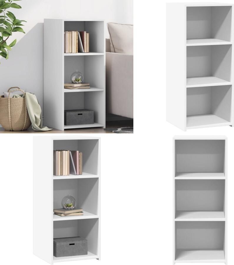 VidaXL Dressoir 40x41x93 cm bewerkt hout wit Dressoir Dressoirs Kast Wandkast