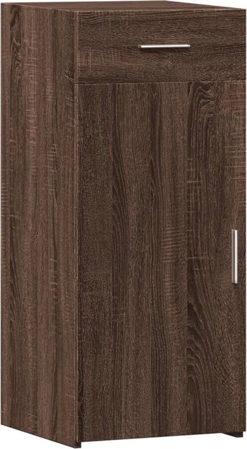 VidaXL Dressoir 40x42 5x93 cm bewerkt hout bruin eikenkleur