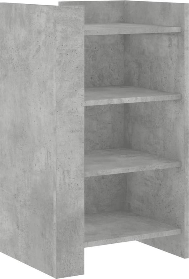 VidaXL Dressoir 45x35x75 cm bewerkt hout betongrijs - Foto 2