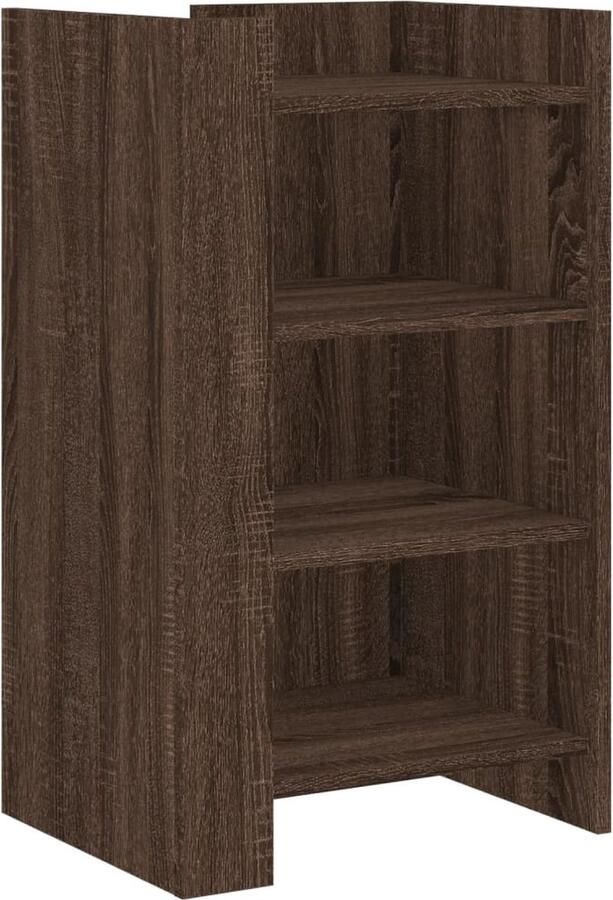 VidaXL Dressoir 45x35x75 cm bewerkt hout bruin eikenkleur