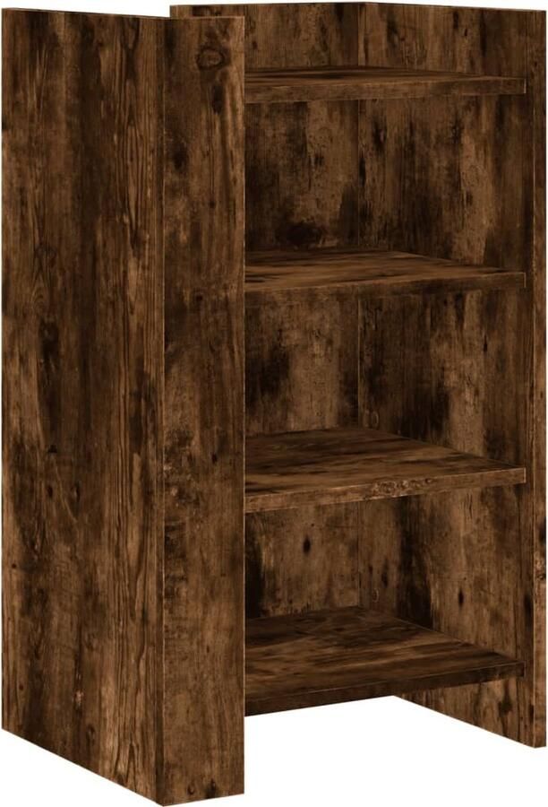 VidaXL Dressoir 45x35x75 cm bewerkt hout gerookt eiken