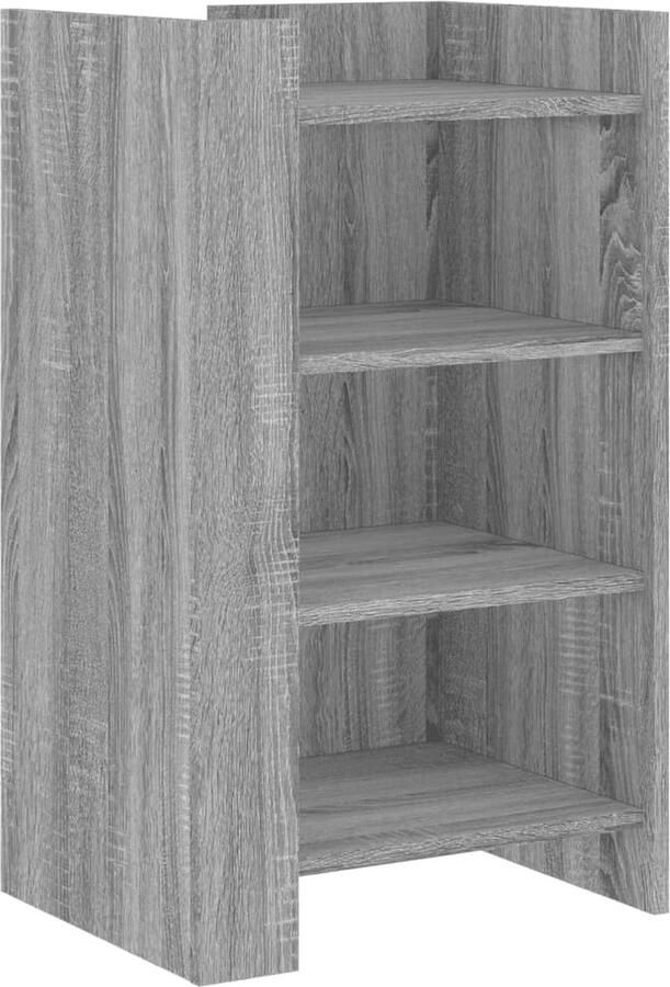 VidaXL Dressoir 45x35x75 cm bewerkt hout grijs sonoma eikenkleurig