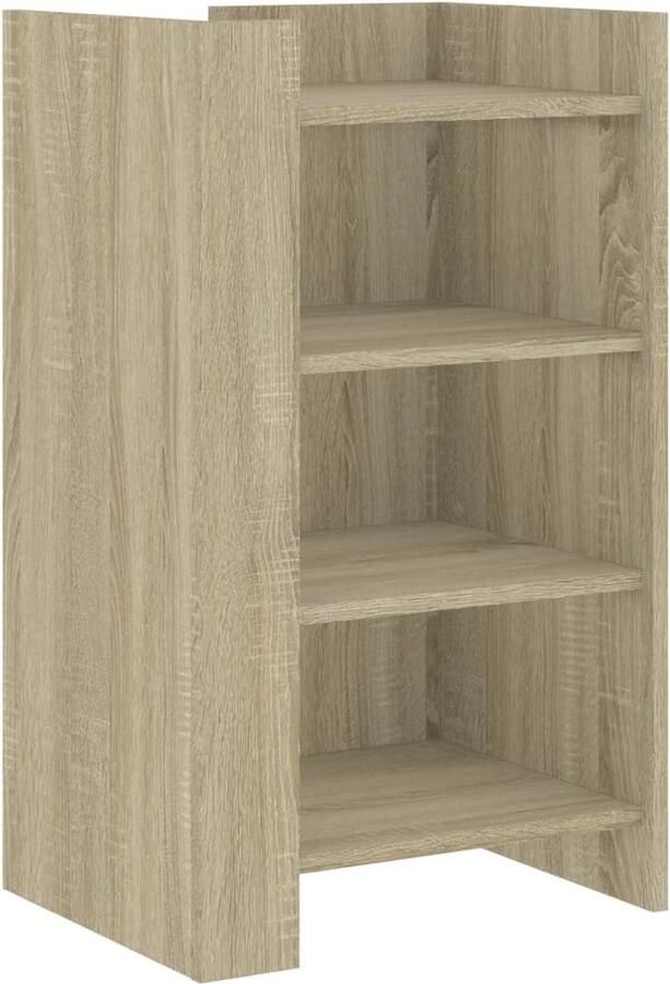 VidaXL Dressoir 45x35x75 cm bewerkt hout sonoma eikenkleurig