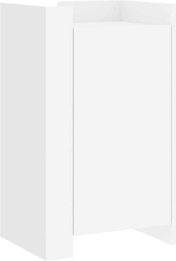 VidaXL Dressoir Wit 45x35x75 cm Bewerkt Hout Dressoir Modern Dressoir Houten Dressoir Wit Dressoir Opbergkast - Foto 2