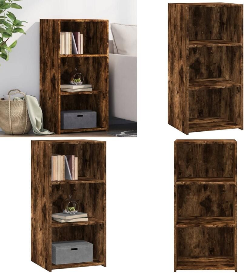 VidaXL Dressoir 45x41x93 cm bewerkt hout gerookt eikenkleurig Dressoir Dressoirs Kast Wandkast