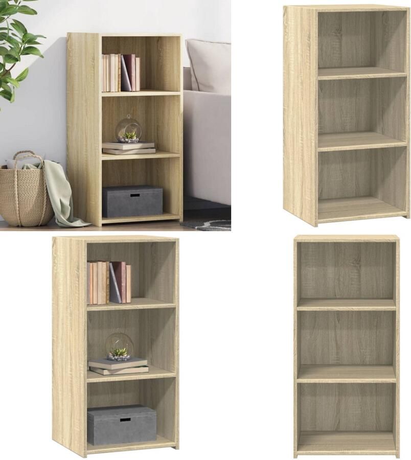 VidaXL Dressoir 45x41x93 cm bewerkt hout sonoma eikenkleurig Dressoir Dressoirs Kast Wandkast