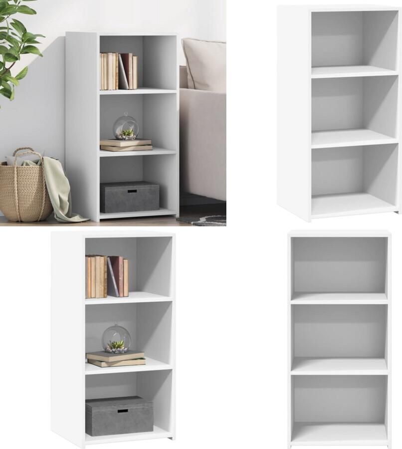 VidaXL Dressoir 45x41x93 cm bewerkt hout wit Dressoir Dressoirs Kast Wandkast