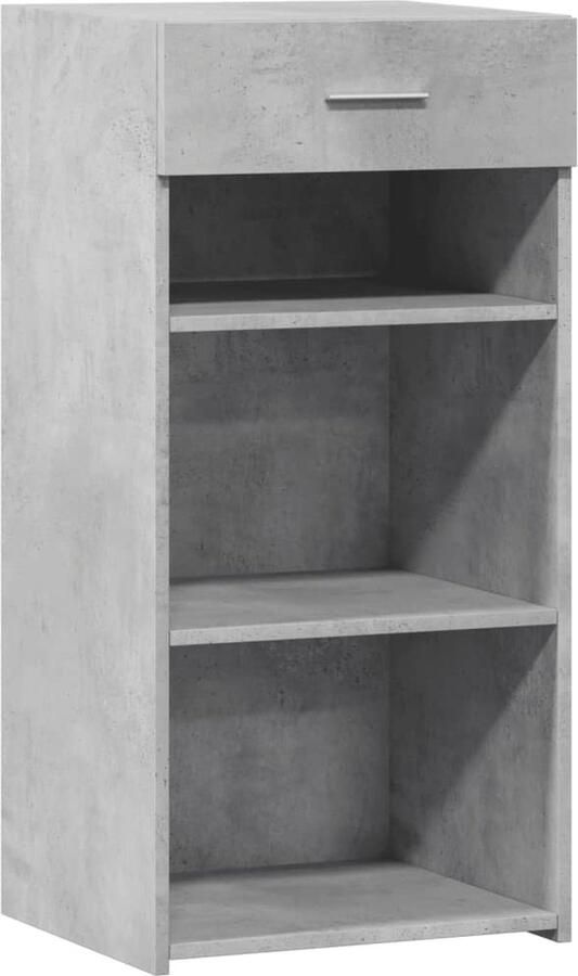 VidaXL Dressoir 45x42 5x93 cm bewerkt hout betongrijs