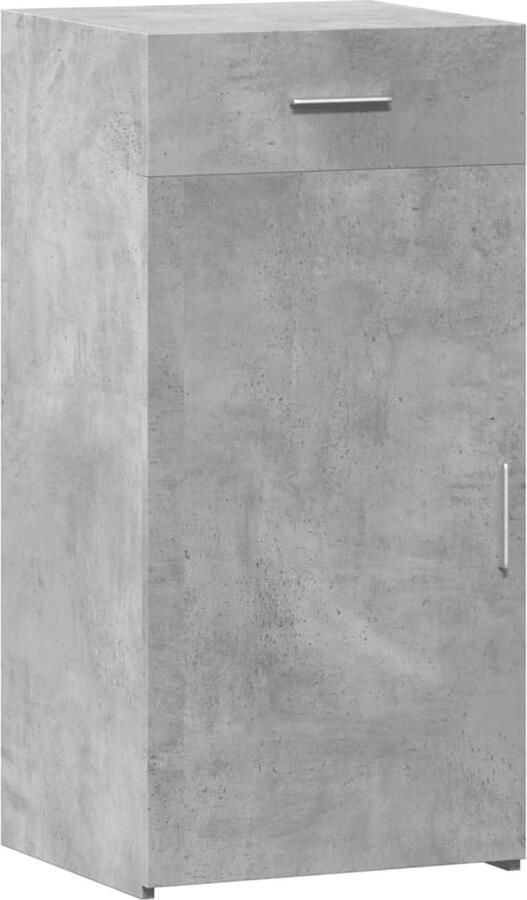 VidaXL Dressoir 45x42 5x93 cm bewerkt hout betongrijs