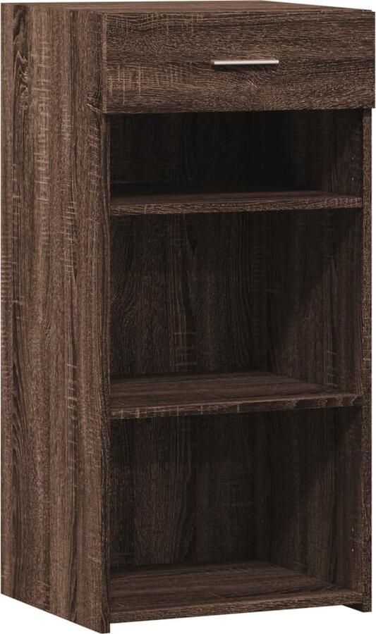 VidaXL Dressoir 45x42 5x93 cm bewerkt hout bruin eikenkleur