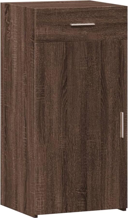 VidaXL Dressoir 45x42 5x93 cm bewerkt hout bruin eikenkleur