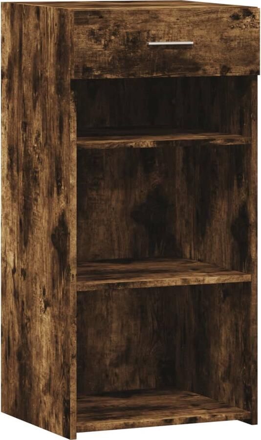 VidaXL Dressoir 45x42 5x93 cm bewerkt hout gerookt eikenkleurig