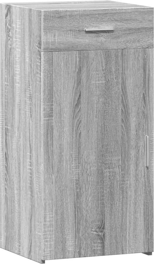 VidaXL Dressoir 45x42 5x93 cm bewerkt hout grijs sonoma eikenkleurig
