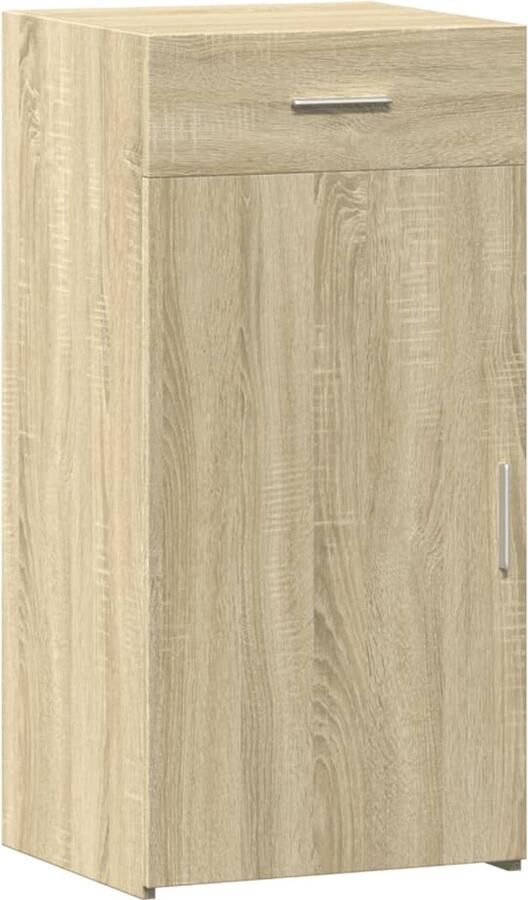 VidaXL Dressoir 45x42 5x93 cm bewerkt hout sonoma eikenkleurig