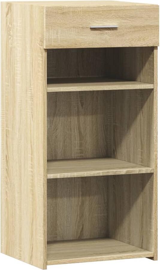 VidaXL Dressoir 45x42 5x93 cm bewerkt hout sonoma eikenkleurig