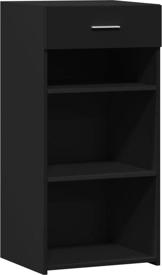 VidaXL Dressoir 45x42 5x93 cm bewerkt hout zwart