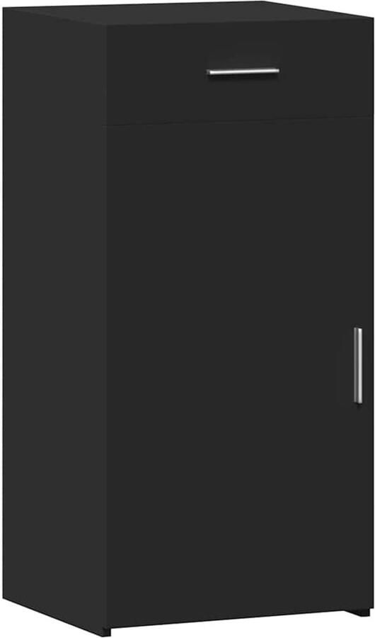 VidaXL Dressoir 45x42 5x93 cm bewerkt hout zwart