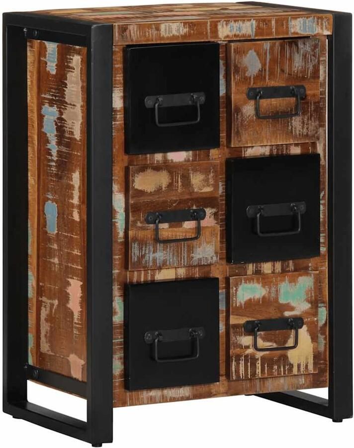 VidaXL Dressoir 50x35x70 cm massief gerecycled hout