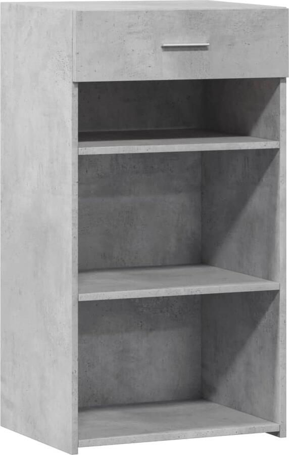 VidaXL Dressoir 50x42 5x93 cm bewerkt hout betongrijs