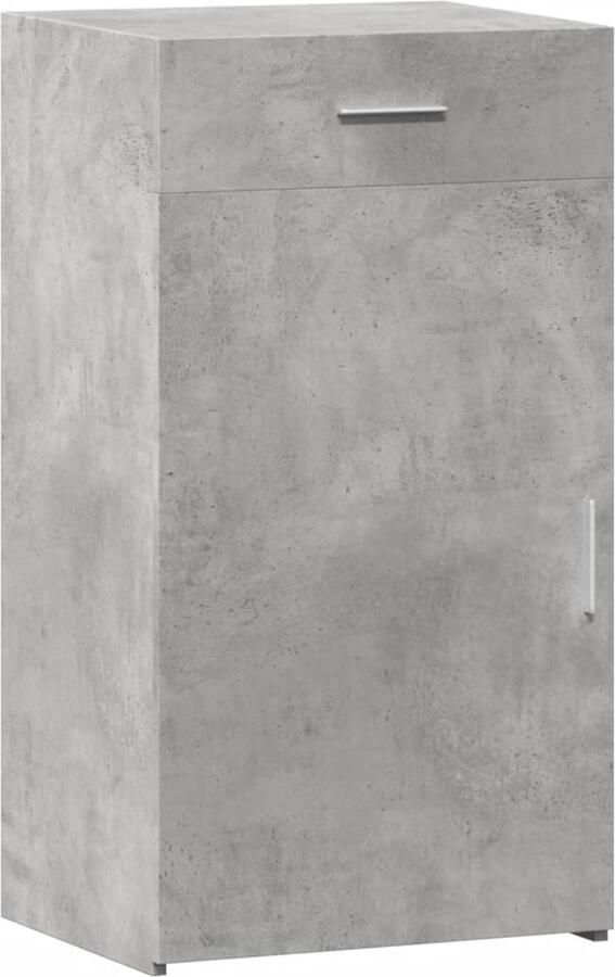 VidaXL Dressoir 50x42 5x93 cm bewerkt hout betongrijs