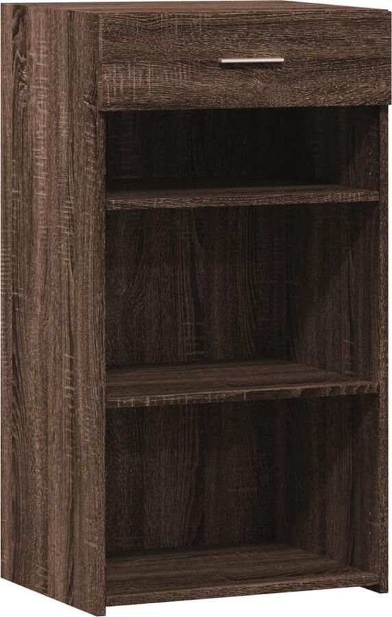 VidaXL Dressoir 50x42 5x93 cm bewerkt hout bruin eikenkleur