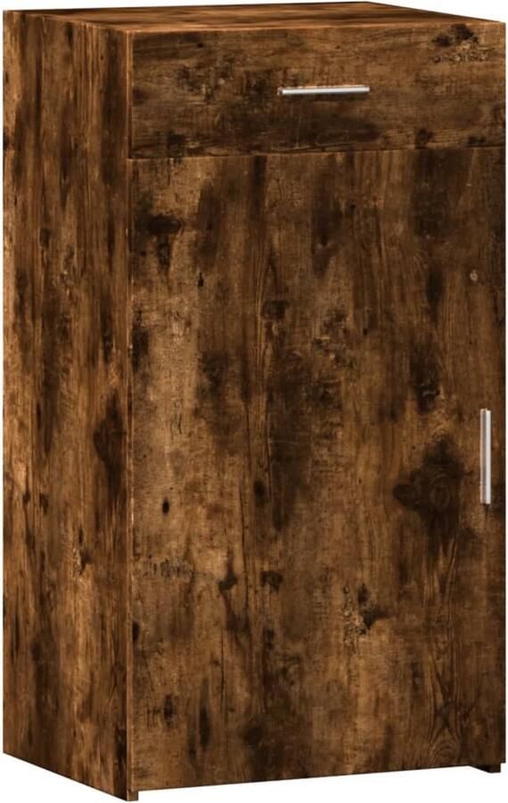 VidaXL Dressoir 50x42 5x93 cm bewerkt hout gerookt eikenkleurig