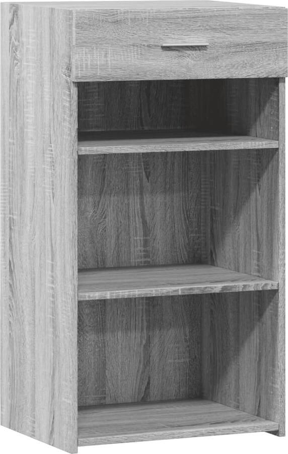 VidaXL Dressoir 50x42 5x93 cm bewerkt hout grijs sonoma eikenkleurig